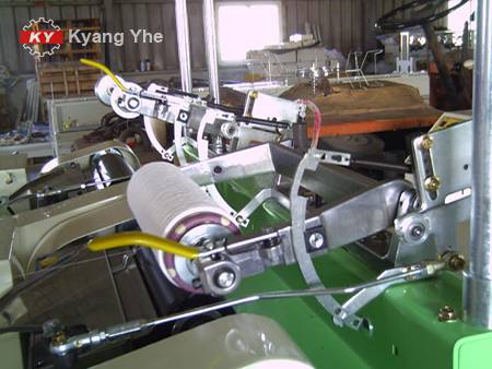 KY cone winding machine function device for roll take-up frame.
